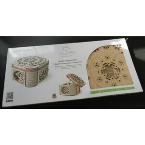 •SEALED• UGears Treasure Box Mechanical Models 3D Wooden Puzzle Series 70 (nn50)